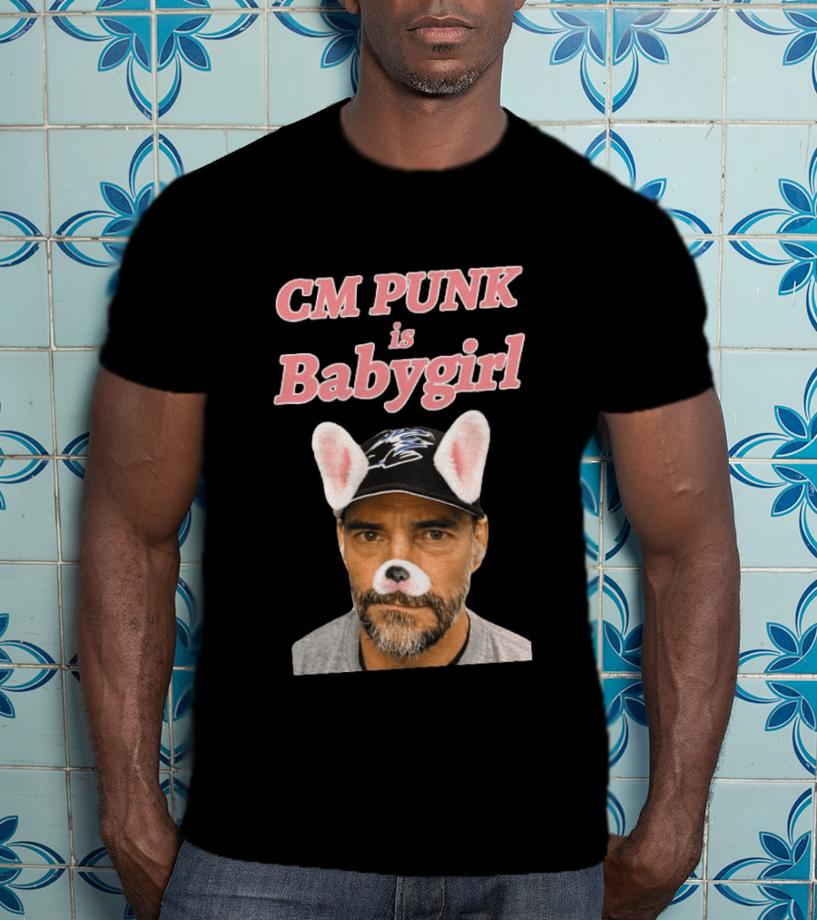 CM Punk Is Babygirl With Cute Ears And Nose Accessory T-Shirt