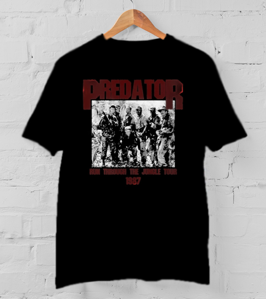 Predator 1987 Run Through The Jungle Tour T-Shirt