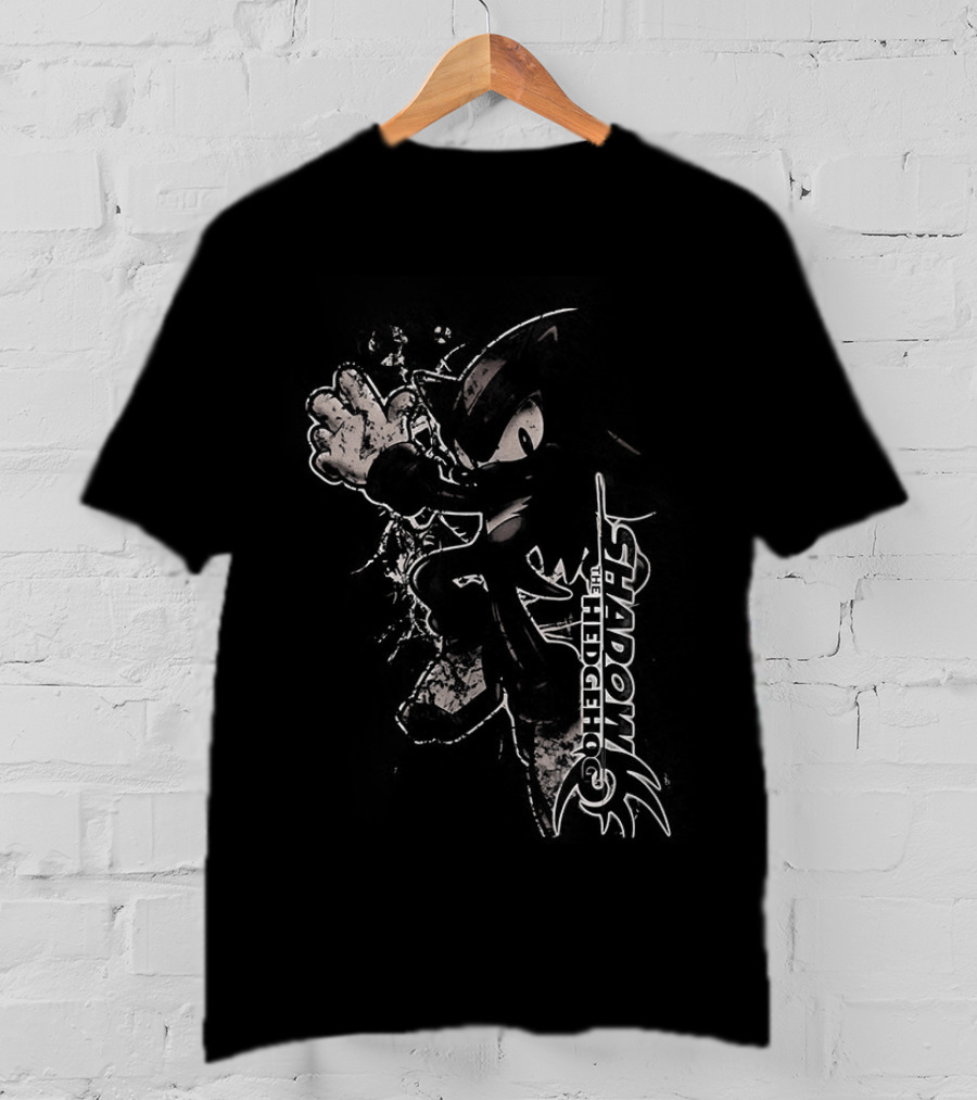 Shadow The Hedgehog Sega Character Pose Action T-Shirt