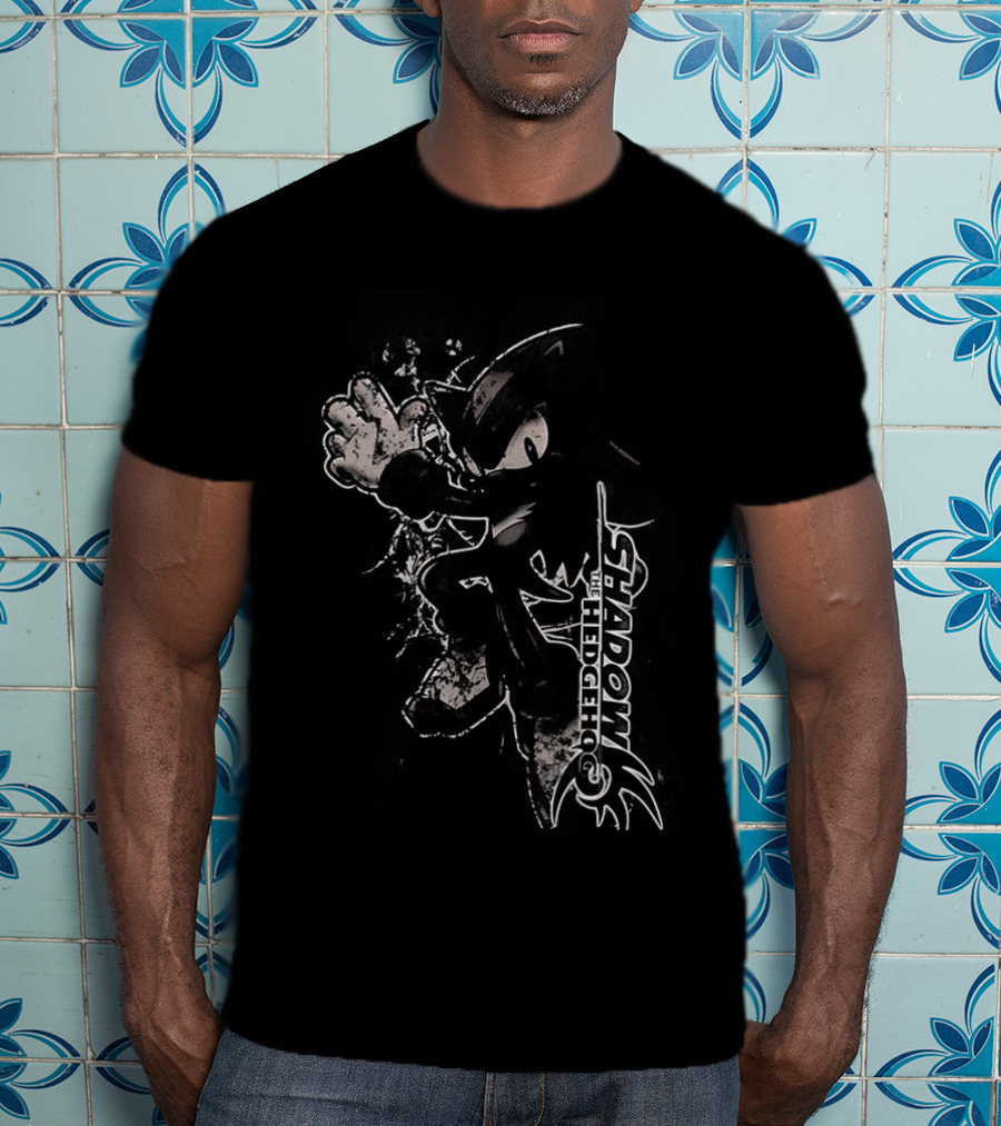 Shadow The Hedgehog Sega Character Pose Action T-Shirt