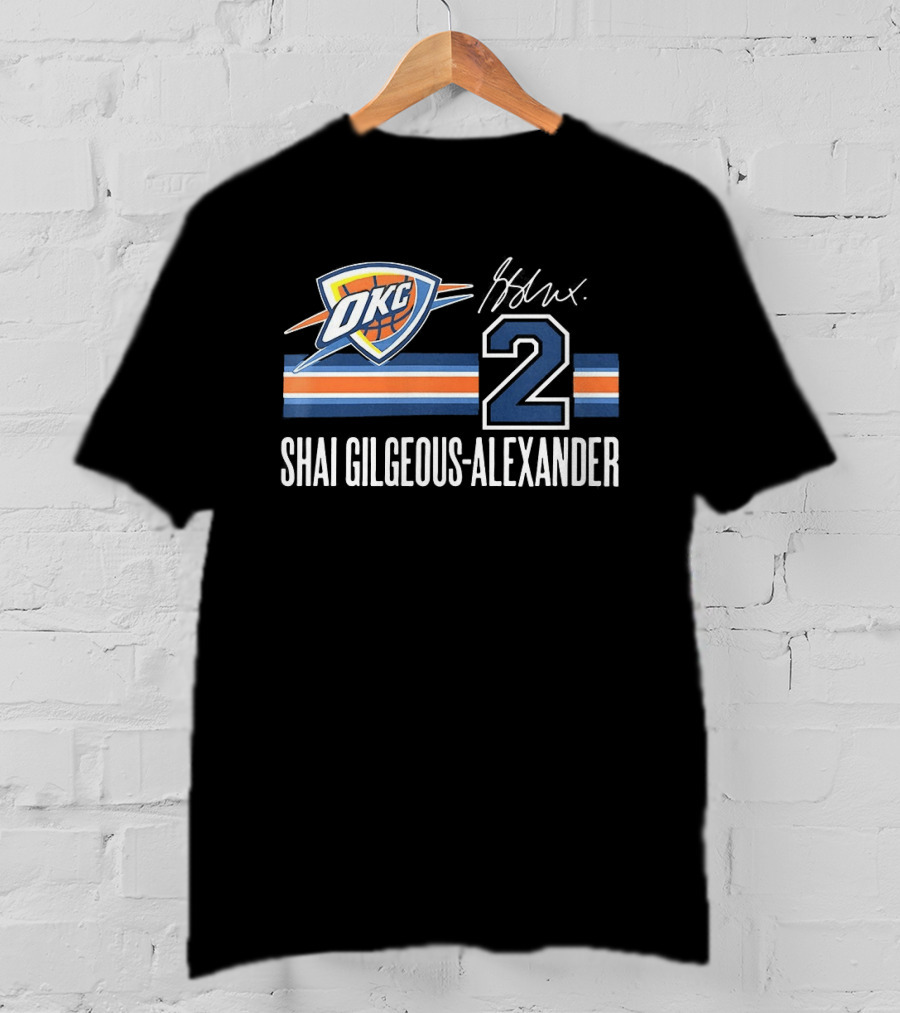 Shai Gilgeous Alexander Oklahoma City Thunder 2 NBA OKC T-Shirt
