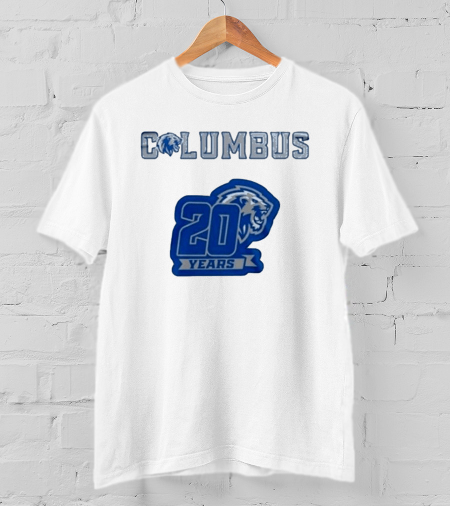 Columbus Lions 20 Years Celebration T-Shirt
