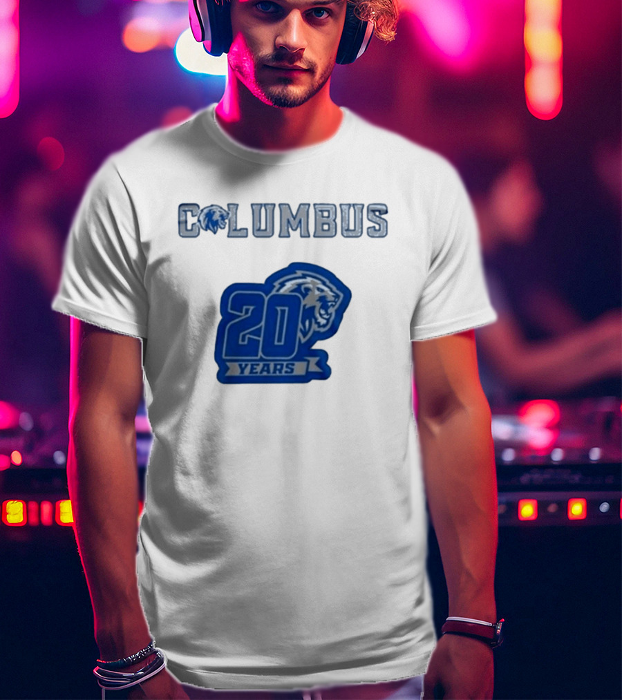 Columbus Lions 20 Years Celebration T-Shirt