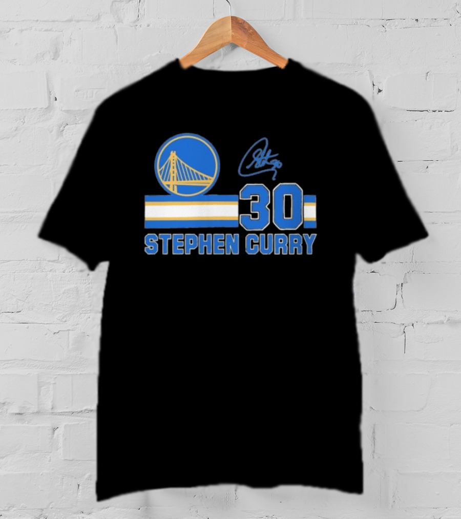 Stephen Curry Golden State Warriors 30 Signature T-Shirt