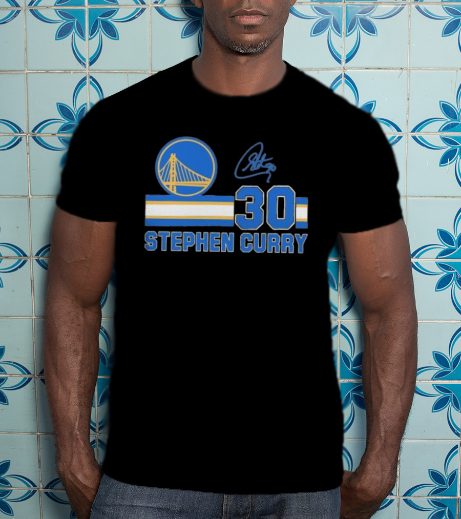Stephen Curry Golden State Warriors 30 Signature T-Shirt