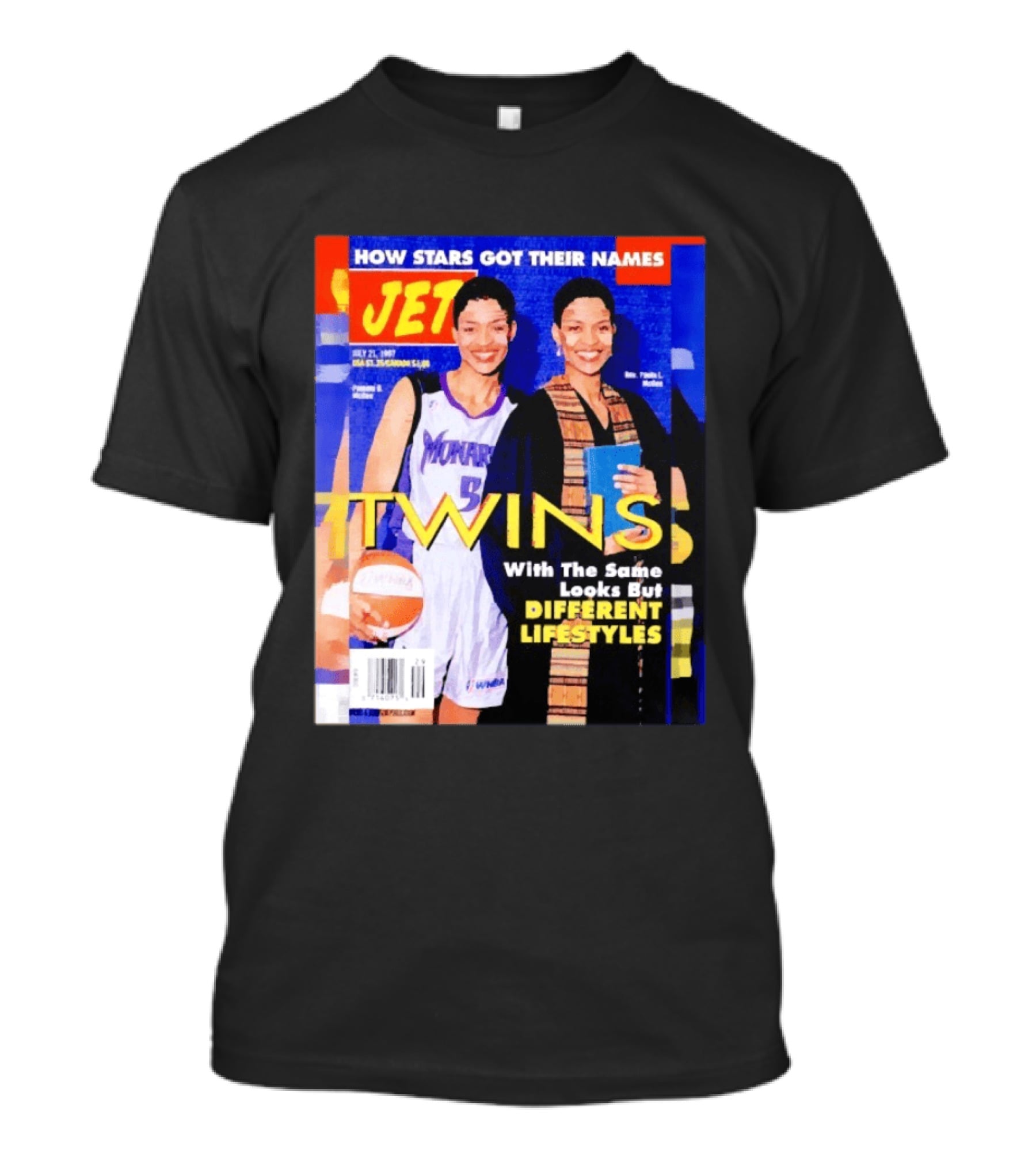 Jet Magazine Pamela McGee And Paula McGee Twins Different Lifestyles July 27 1987 T-Shirt