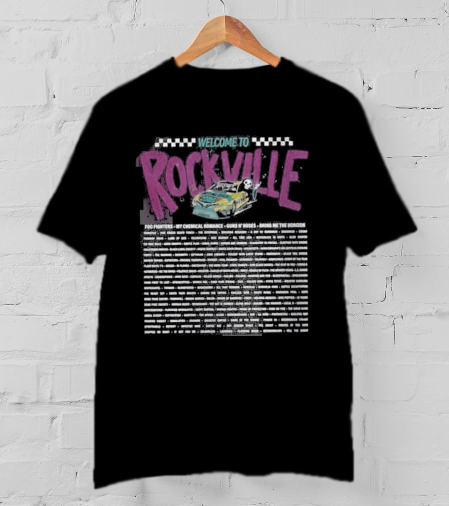 Welcome To Rockville Daytona Beach FL May 7 To 10 2026 Devil Horns Music Festival Lineup T-Shirt