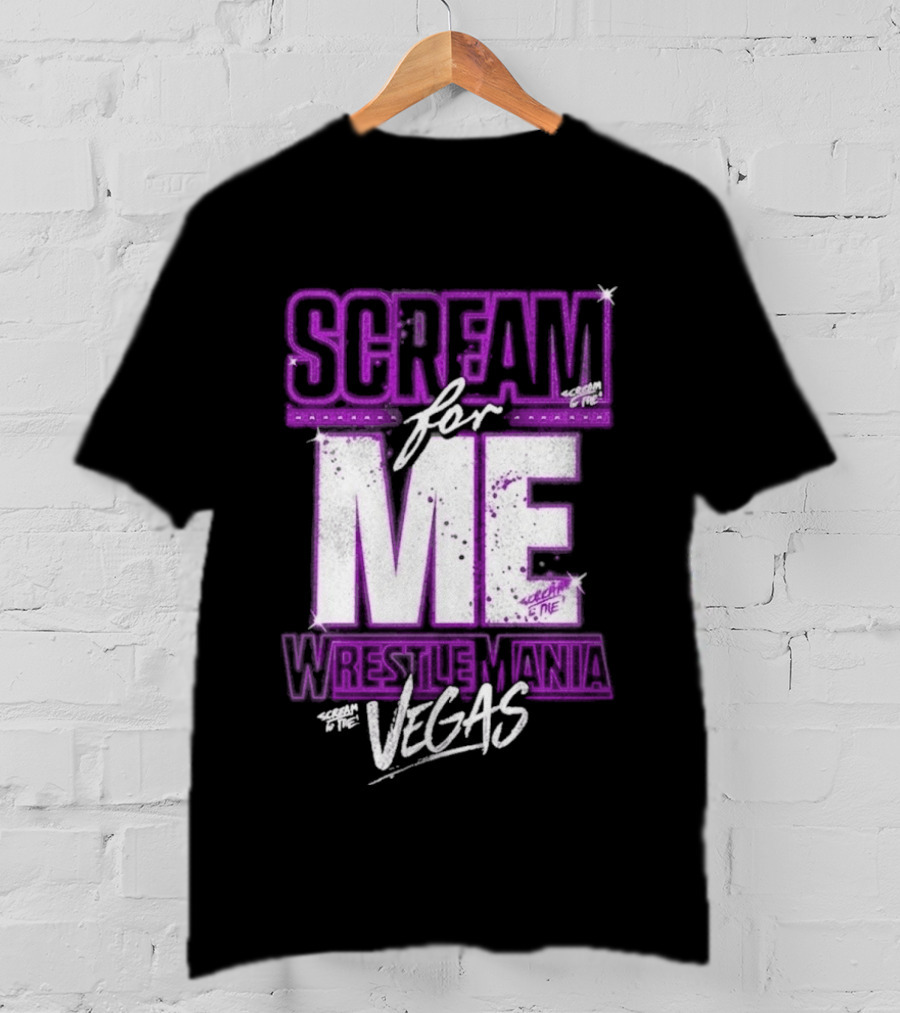 WWE WrestleMania Scream For Me Vegas Paige T-Shirt