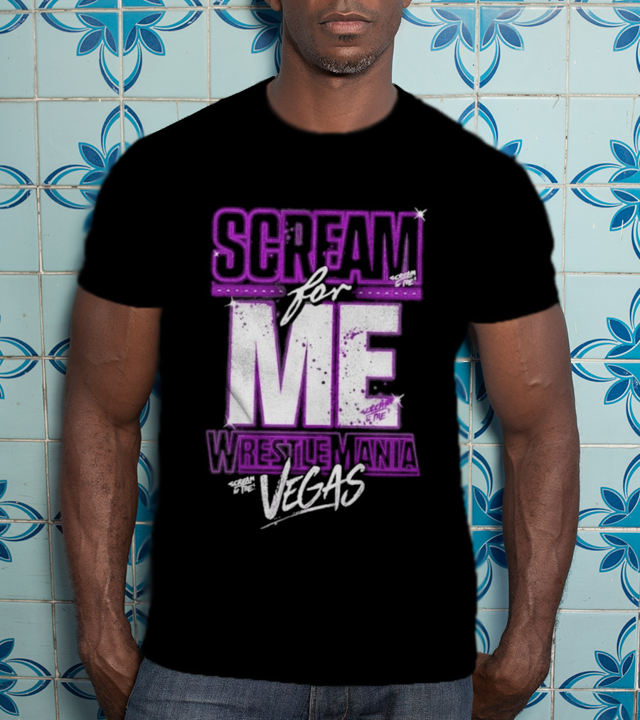 WWE WrestleMania Scream For Me Vegas Paige T-Shirt