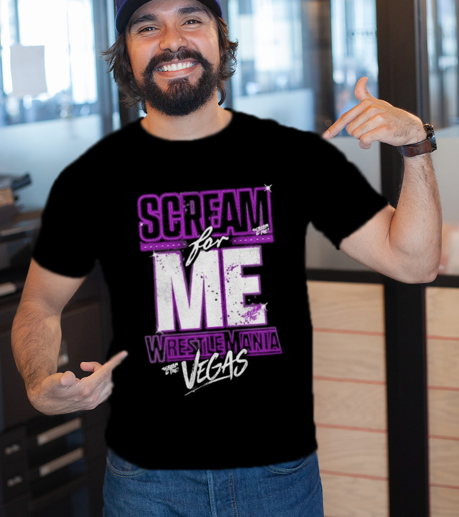 WWE WrestleMania Scream For Me Vegas Paige T-Shirt