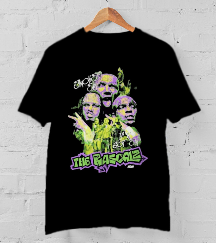 AEW The Rascalz Smoke Em If You Got Em Vibrant Wrestling Crew T-Shirt