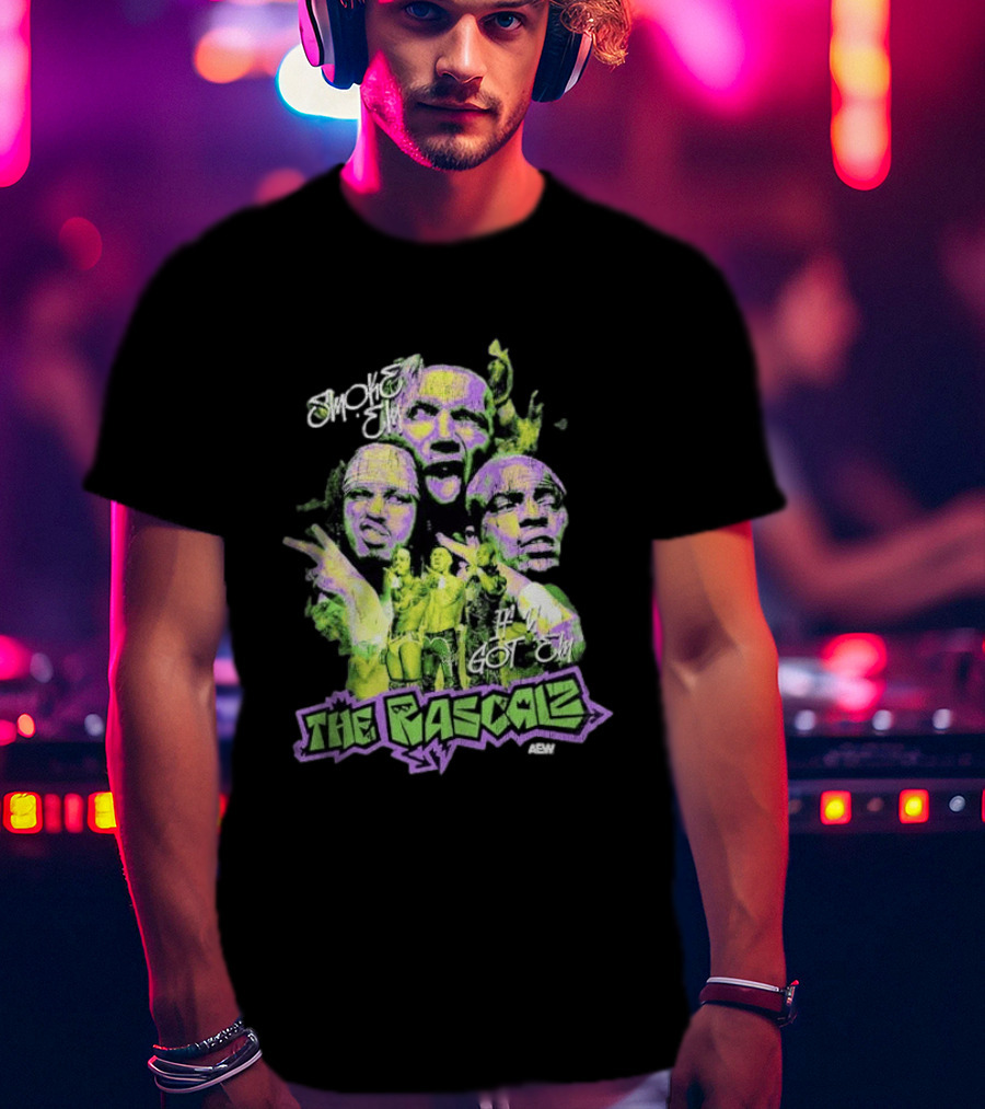 AEW The Rascalz Smoke Em If You Got Em Vibrant Wrestling Crew T-Shirt