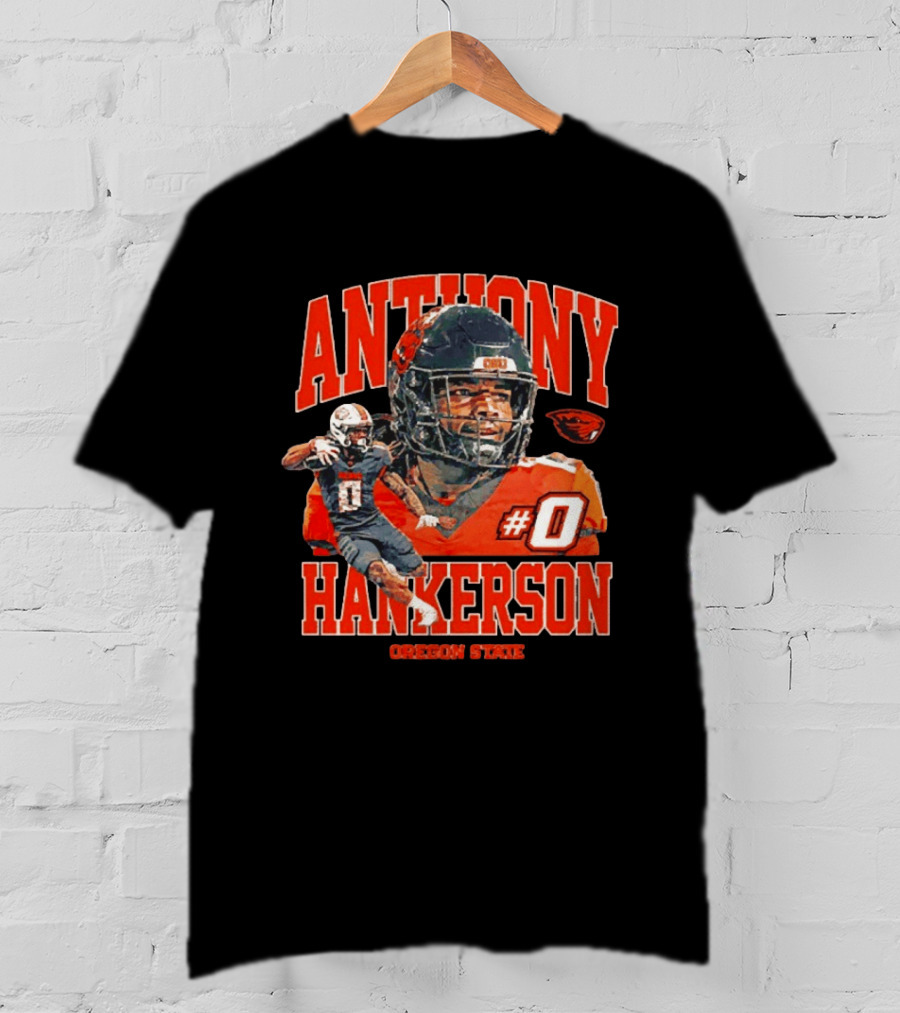 Anthony Hankerson #0 Oregon State Beavers Football T-Shirt