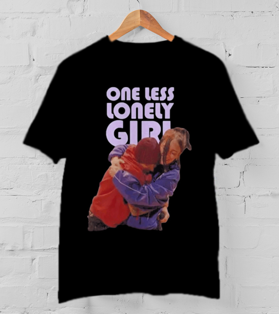 One Less Lonely Girl Billie Eilish Justin Bieber Hug T-Shirt