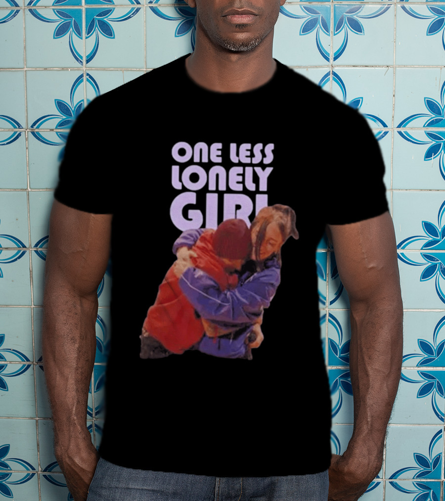 One Less Lonely Girl Billie Eilish Justin Bieber Hug T-Shirt
