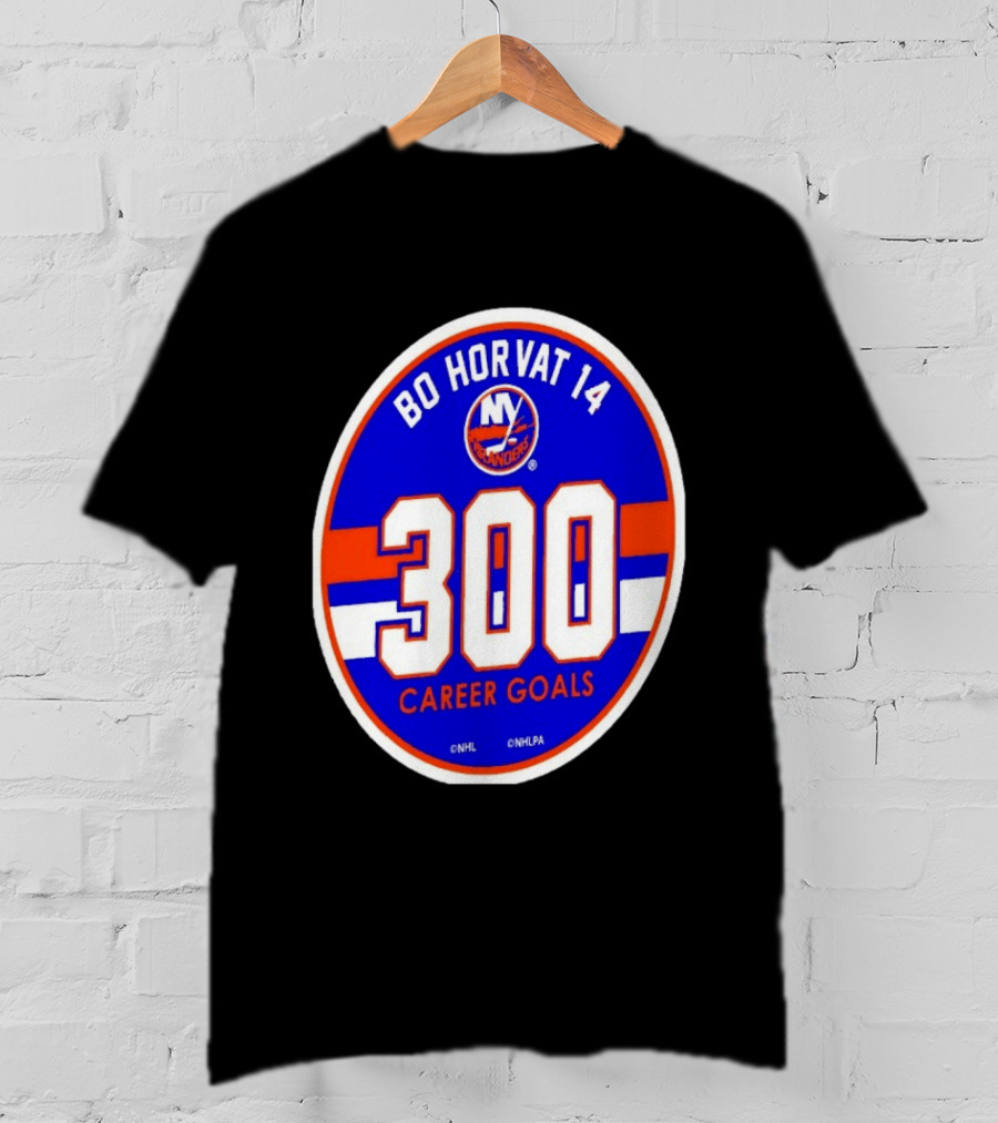 Bo Horvat 14 Islanders NHL 300 Career Goals T-Shirt