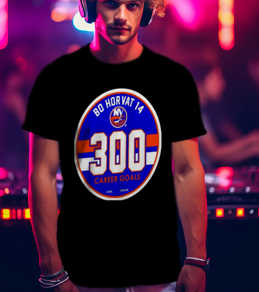 Bo Horvat 14 Islanders NHL 300 Career Goals T-Shirt