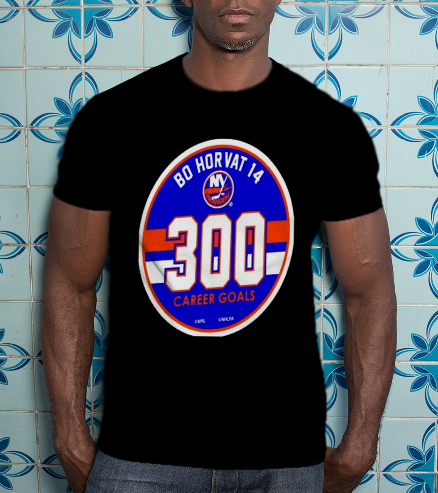 Bo Horvat 14 Islanders NHL 300 Career Goals T-Shirt