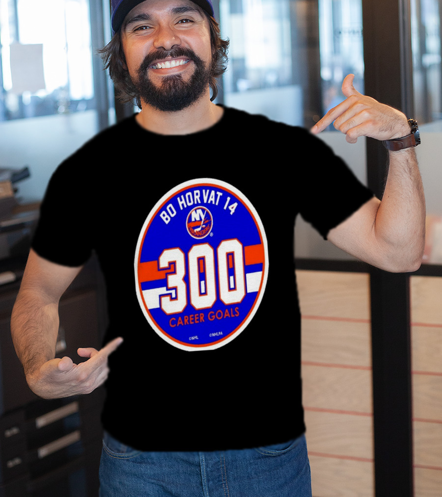 Bo Horvat 14 Islanders NHL 300 Career Goals T-Shirt