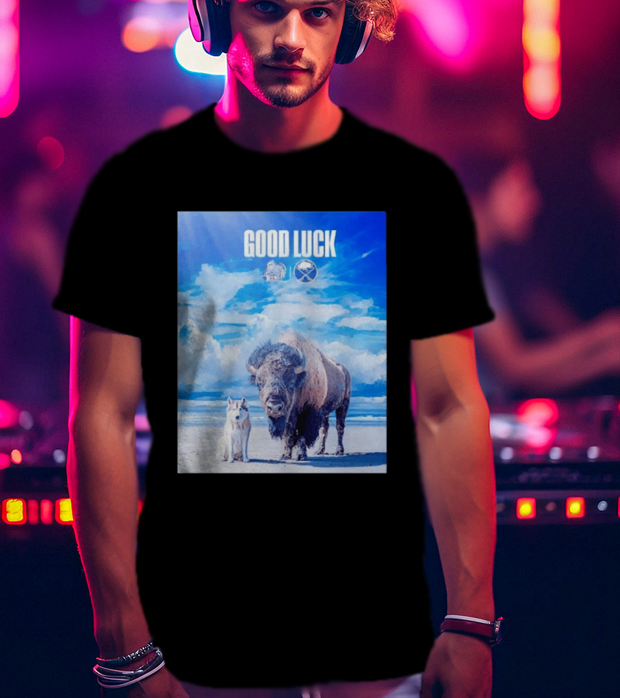 Good Luck Jacksonville Icemen Buffalo Sabres NHL Team Game 1 Buffalo Beach Sky T-Shirt
