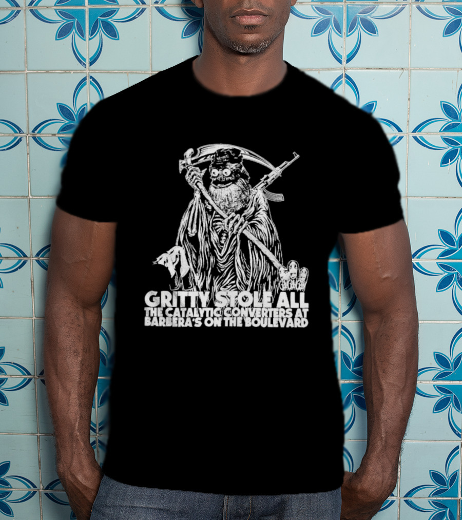 Gritty Flyers Stole All The Catalytic Converters At Barbera's On The Boulevard T-Shirt