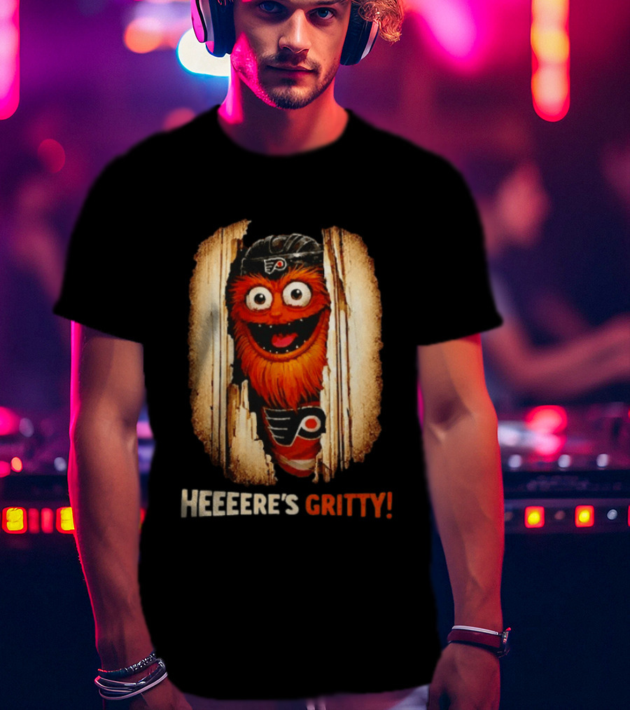 Heeere's Gritty Philadelphia Flyers Hockey T-Shirt