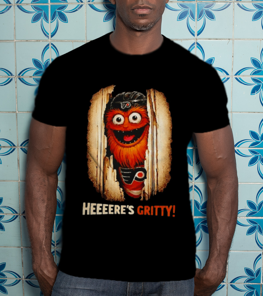 Heeere's Gritty Philadelphia Flyers Hockey T-Shirt