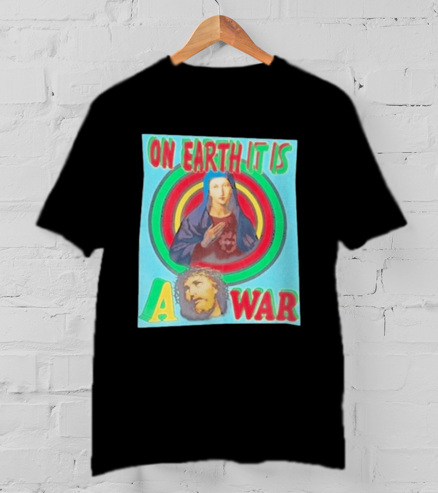 Houston Texans Saint Michael On Earth It Is A War T-Shirt