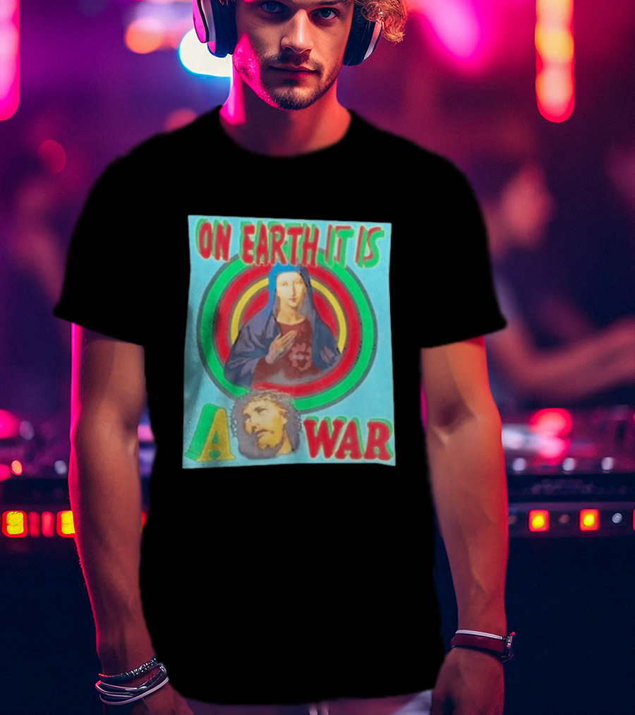 Houston Texans Saint Michael On Earth It Is A War T-Shirt
