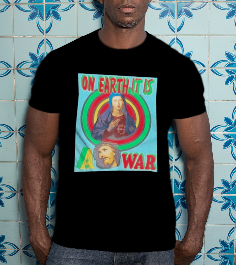 Houston Texans Saint Michael On Earth It Is A War T-Shirt