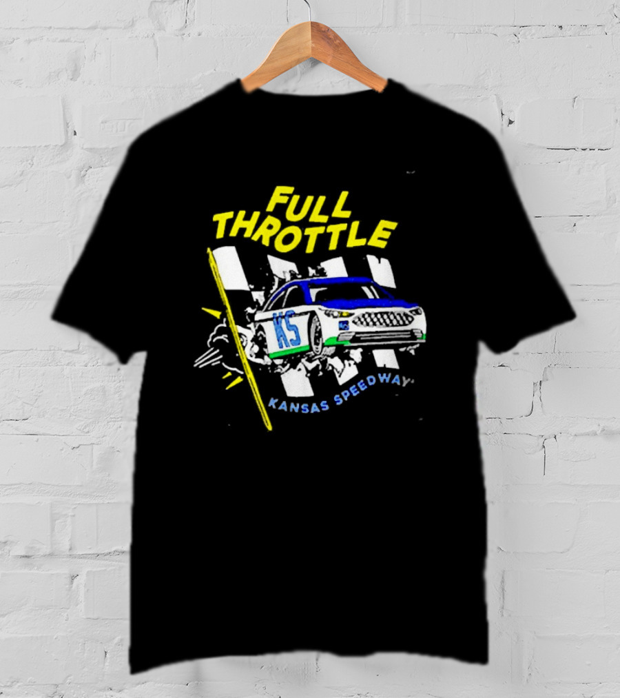 Full Throttle Kansas Speedway KS Racing Car Adventure T-Shirt