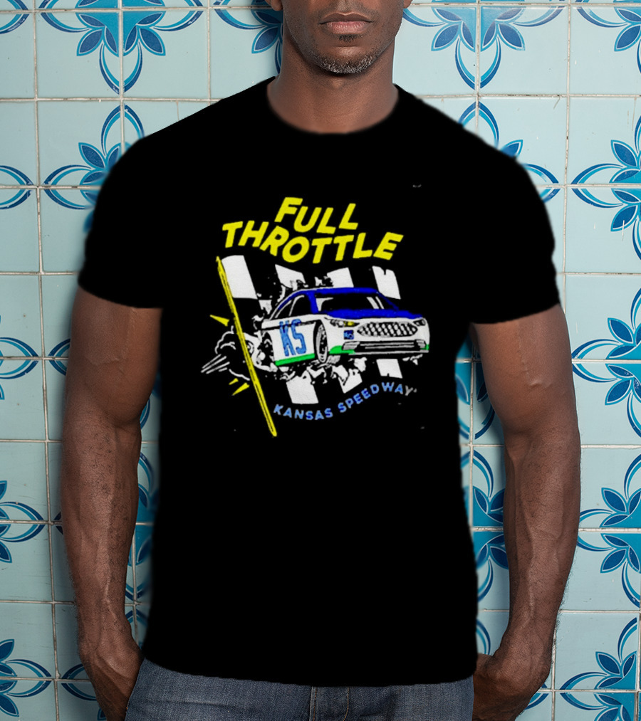 Full Throttle Kansas Speedway KS Racing Car Adventure T-Shirt