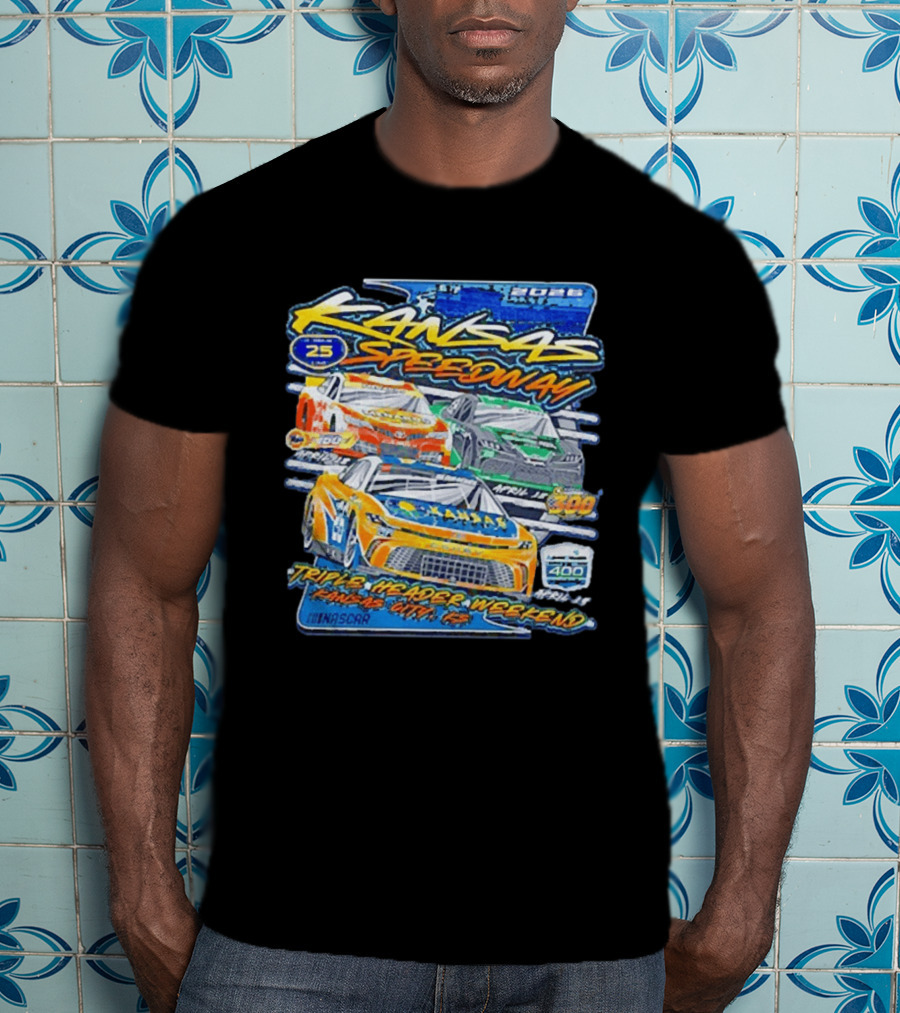 2026 Kansas Speedway NASCAR Triple Header Weekend April 25 Car 400 Kansas City T-Shirt