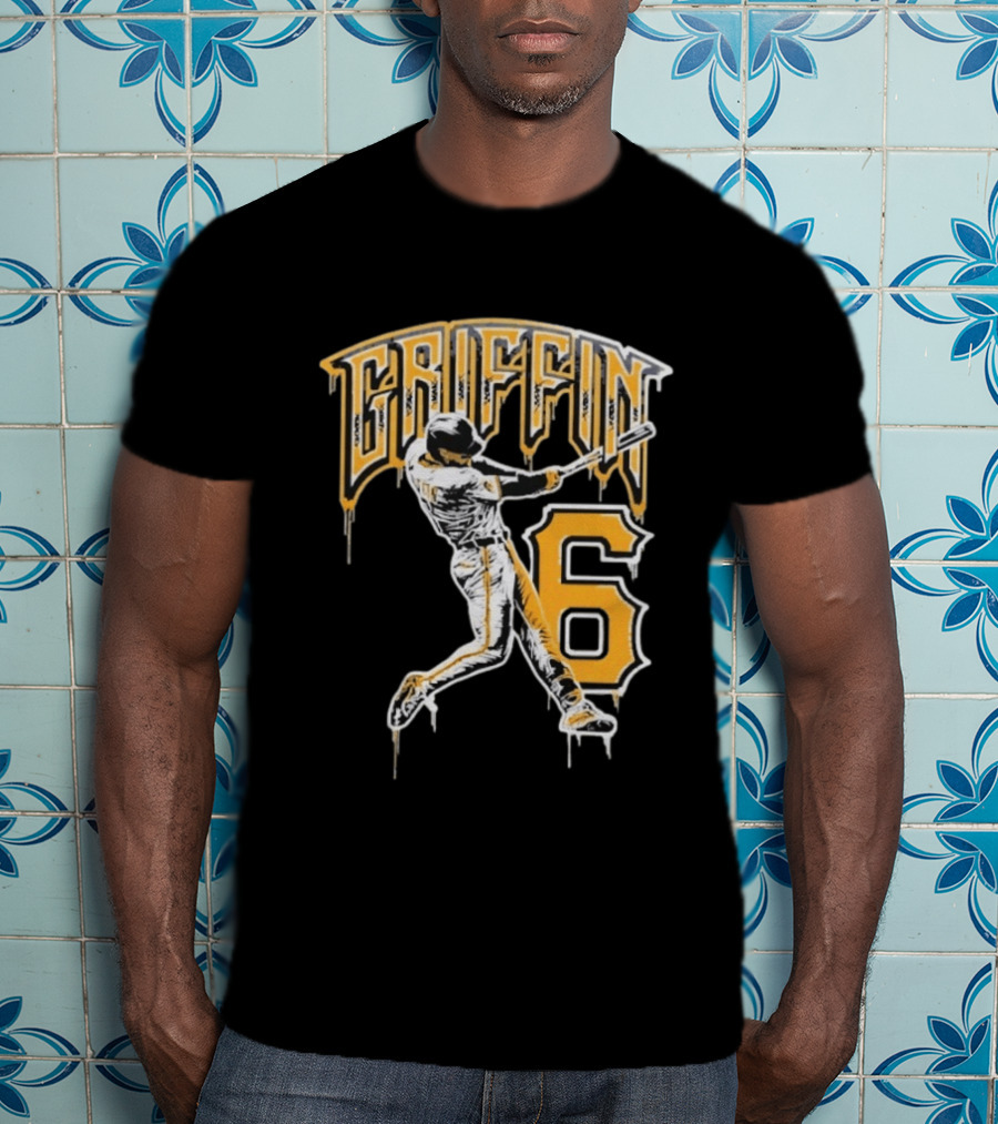 Konnor Griffin 6 Pittsburgh Pirates Dynamic Swinging Player T-Shirt