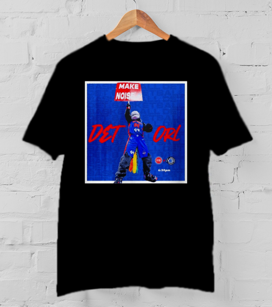 Make Noise DET Vs ORL Basketball 6:30pm Event Promotion T-Shirt