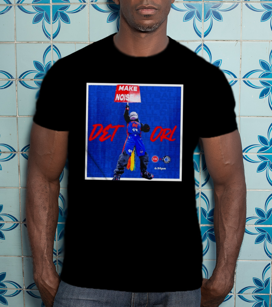 Make Noise DET Vs ORL Basketball 6:30pm Event Promotion T-Shirt
