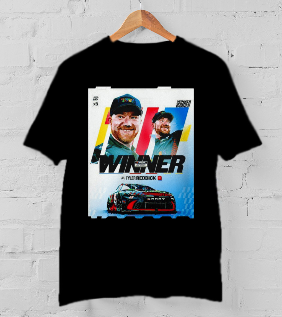 Winner Tyler Reddick NASCAR Kansas Speedway Victory Car Chevrolet Camaro T-Shirt