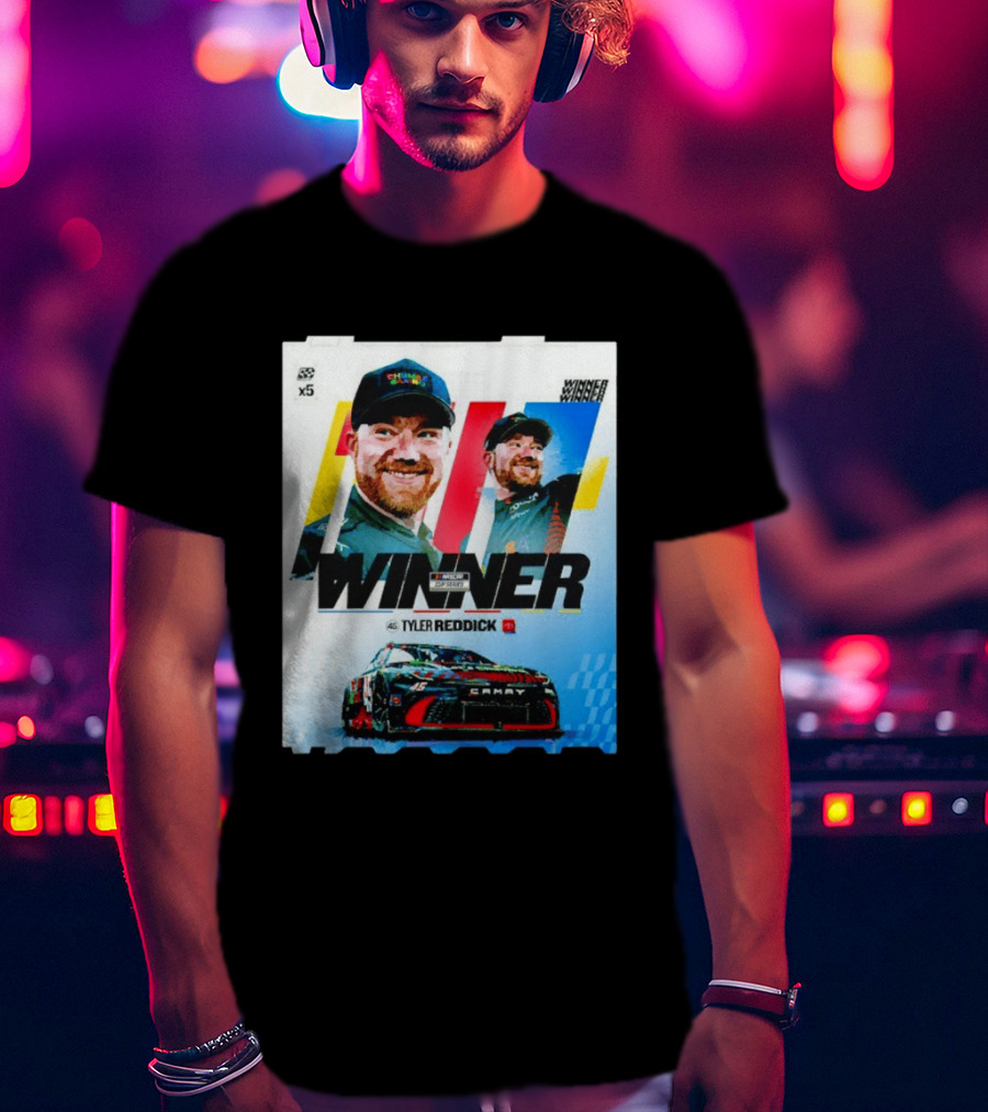 Winner Tyler Reddick NASCAR Kansas Speedway Victory Car Chevrolet Camaro T-Shirt