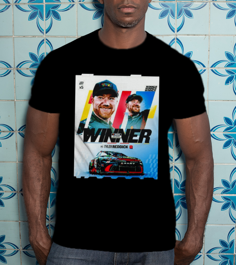 Winner Tyler Reddick NASCAR Kansas Speedway Victory Car Chevrolet Camaro T-Shirt