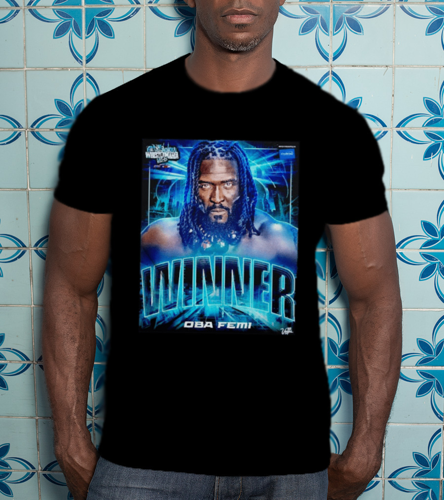 Winner WWE Superstar Oba Femi WrestleMania 42 Vegas Victory T-Shirt