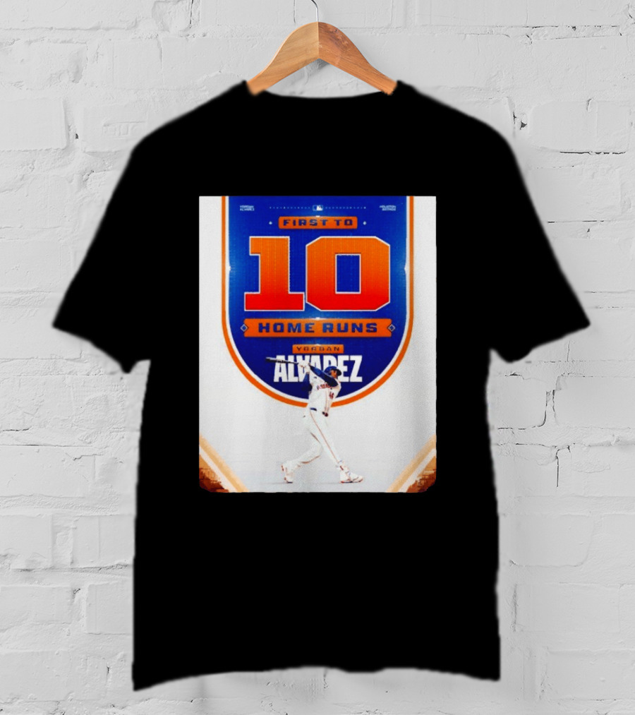 Yordan Alvarez First To 10 Home Runs Houston Astros MLB T-Shirt