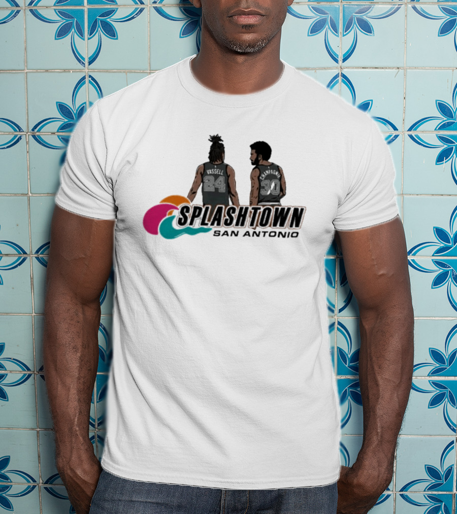 Splashtown San Antonio Devin Vassell 24 Julian Champagnie 30 T-Shirt