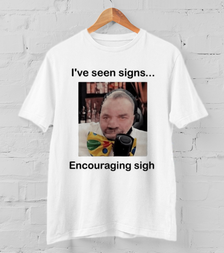I've Seen Signs Encouraging Sigh Microphone Headset Bow Tie T-Shirt