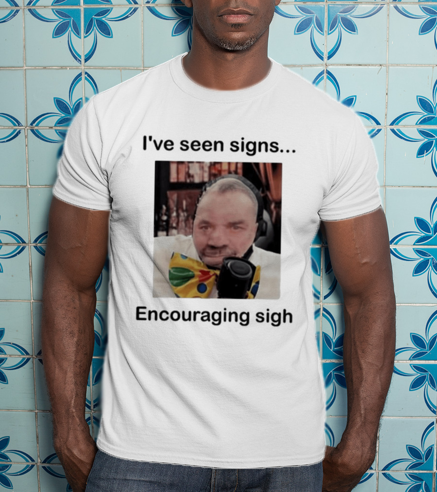 I've Seen Signs Encouraging Sigh Microphone Headset Bow Tie T-Shirt