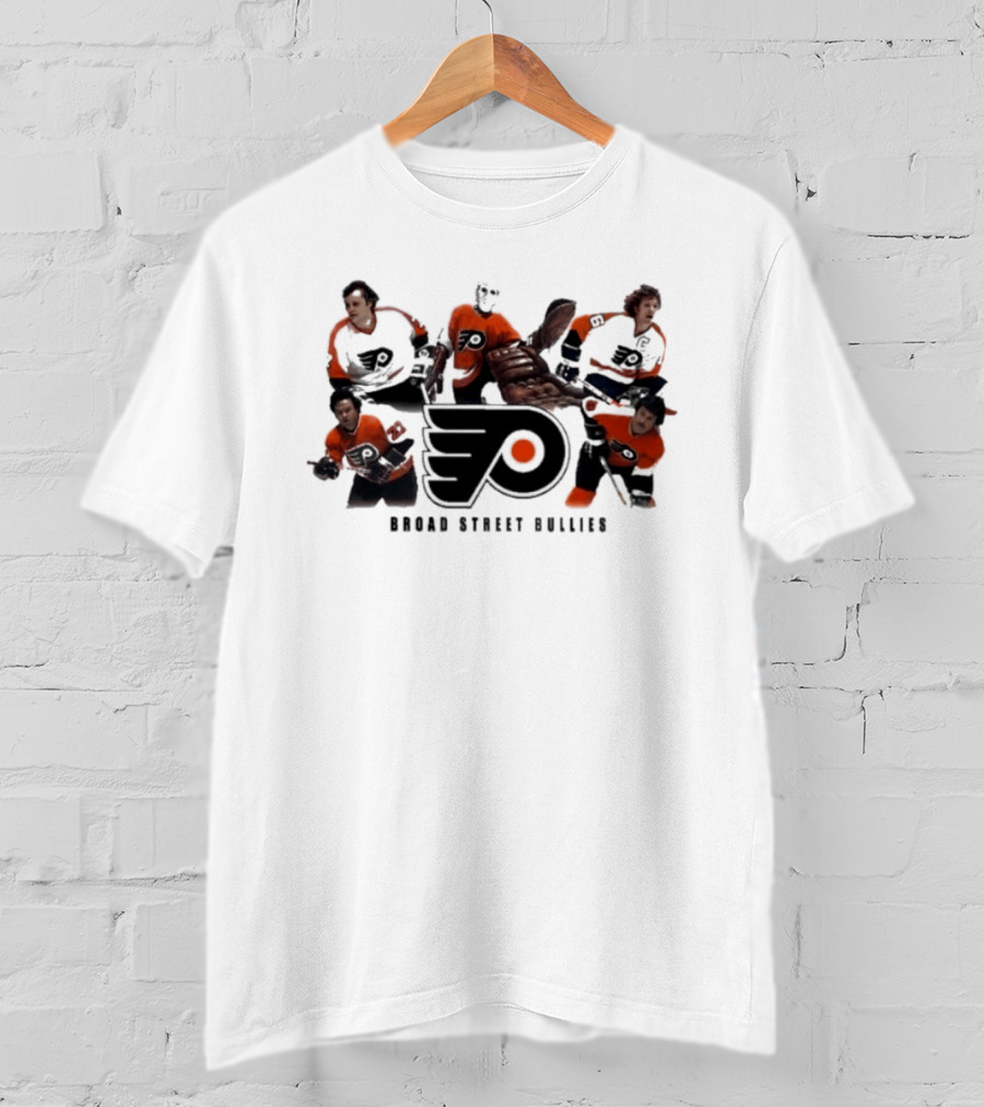 Philadelphia Flyers Broad Street Bullies Flyers Logo Hockey Legends T-Shirt