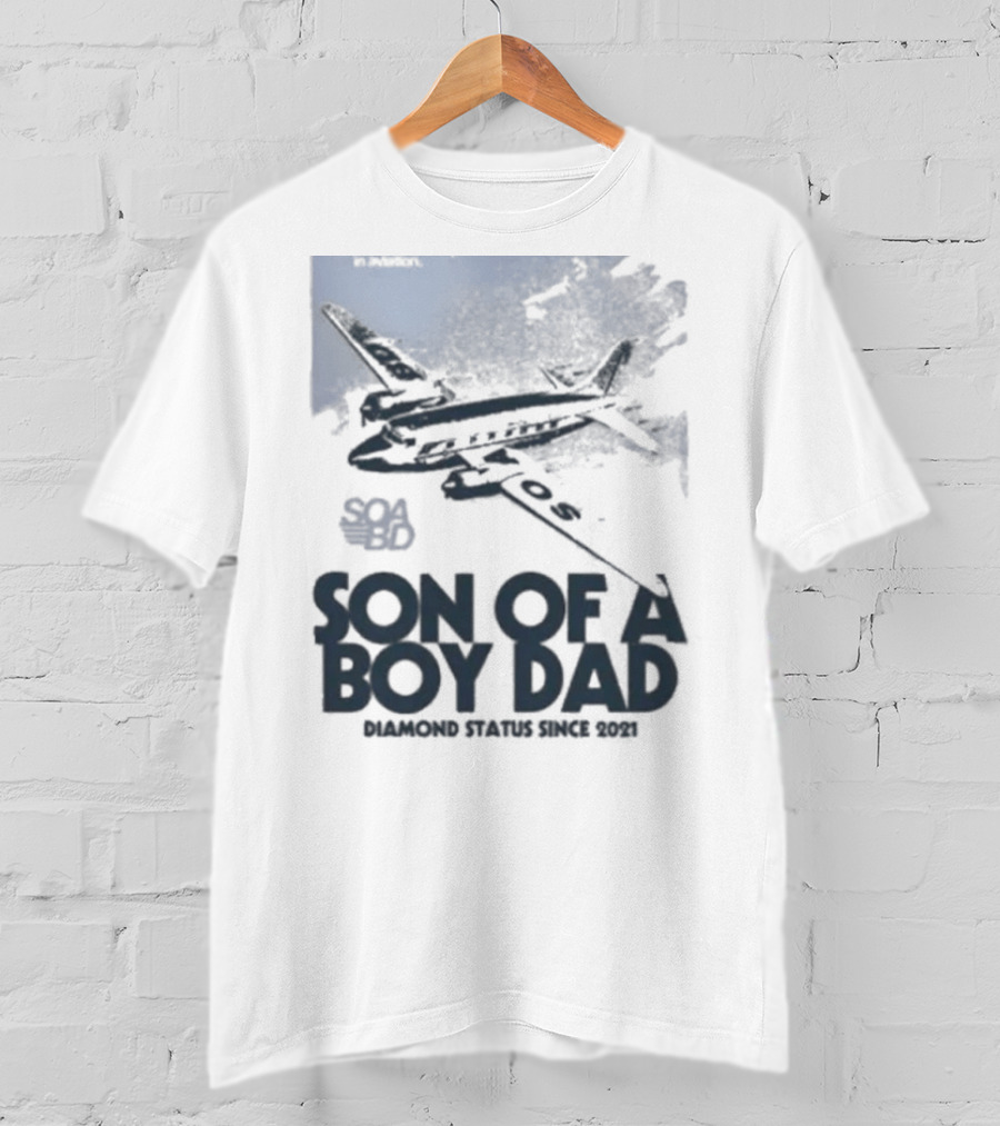 Son Of A Boy Dad Airline Pocket T-Shirt