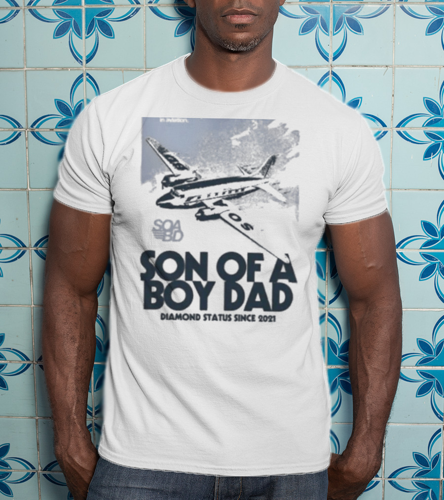 Son Of A Boy Dad Airline Pocket T-Shirt