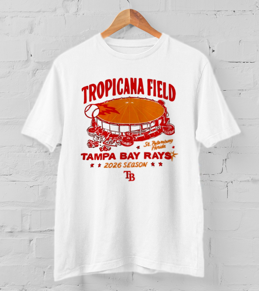 Tropicana Field Tampa Bay Rays Home Run 2026 Season T-Shirt