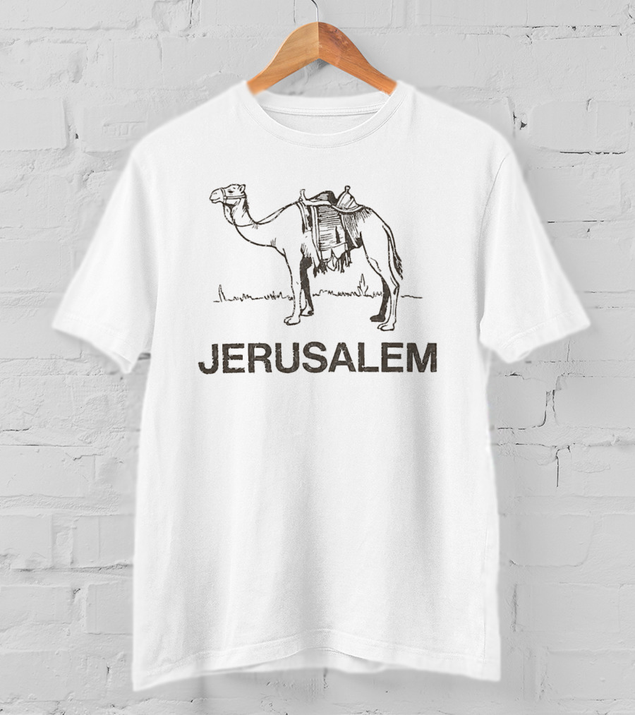 Jerusalem Camel Artwork With Zendaya Connection T-Shirt