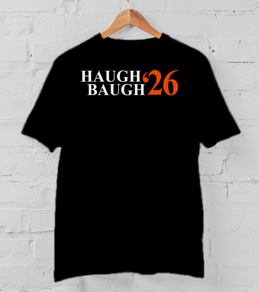 Haugh Baugh 26 Bold White Orange T-Shirt